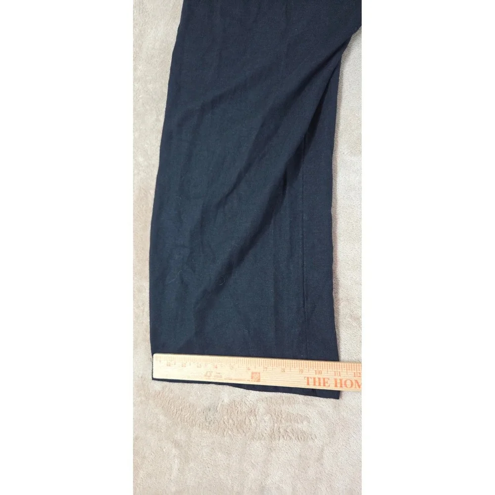 Y2K Abercrombie & Fitch Linen Blend Jumpsuit Women's Small Black GOOD